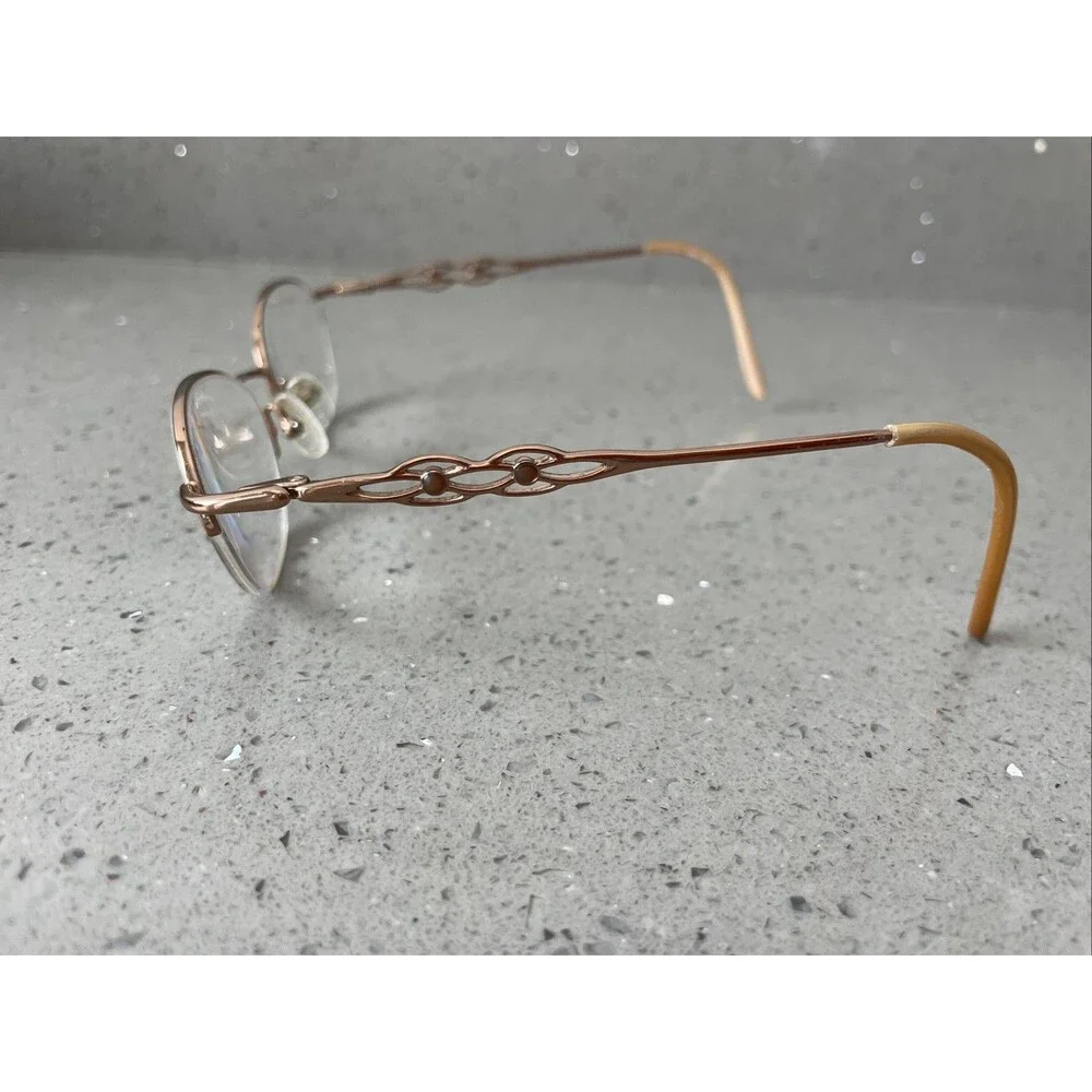 Sans Pareil Eyeglasses Frames ONLY LINDA EVANS 293 SAND Women's Brown 50-18-135